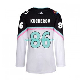 Camiseta Tampa Bay Lightning Nikita Kucherov 86 2023 All-Star Adidas Preto Authentic - Homem